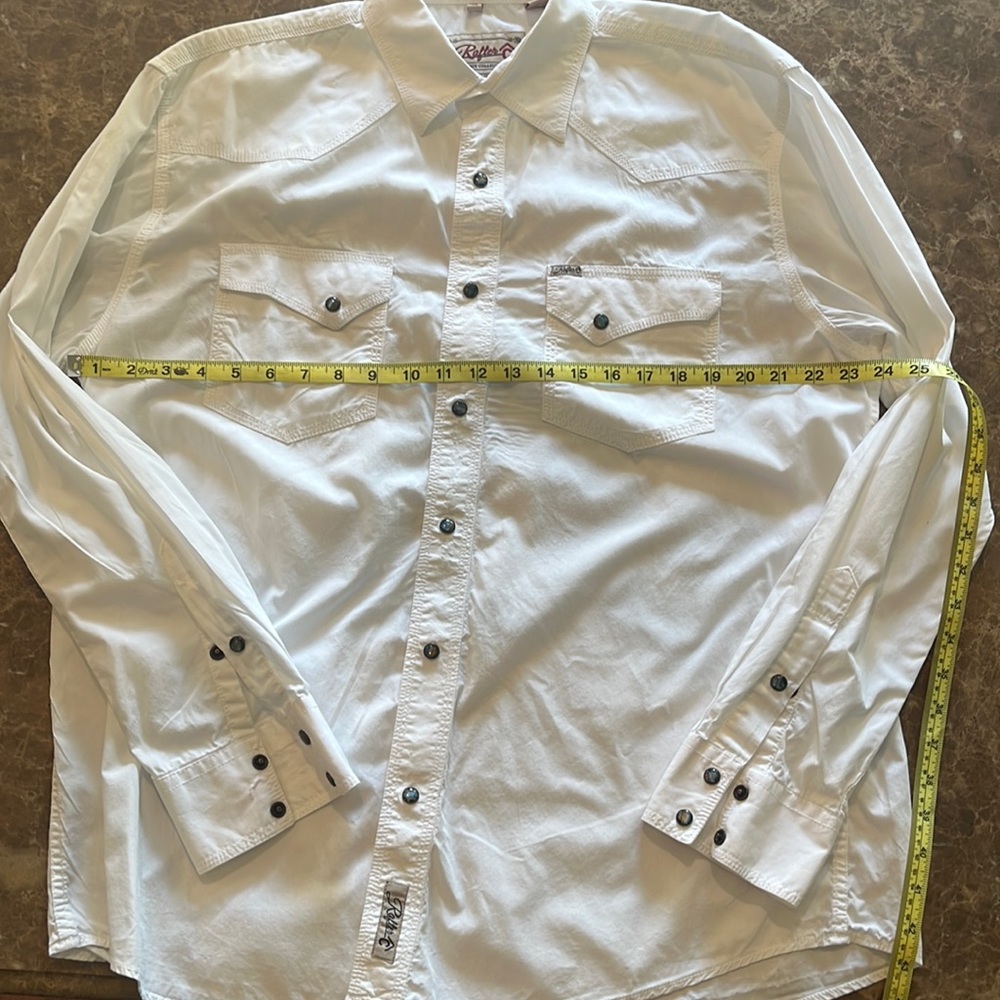 Rafter C Cowboy Collection men’s shirt in XL and color white